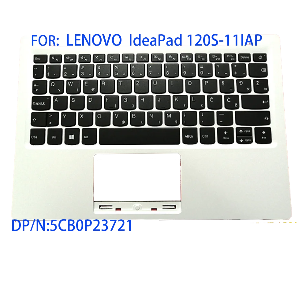 Serbia keyboard Lenovo ideapad 120s-11iap palm pad keyboard white 5cb0p23721 new 5cb0p23721