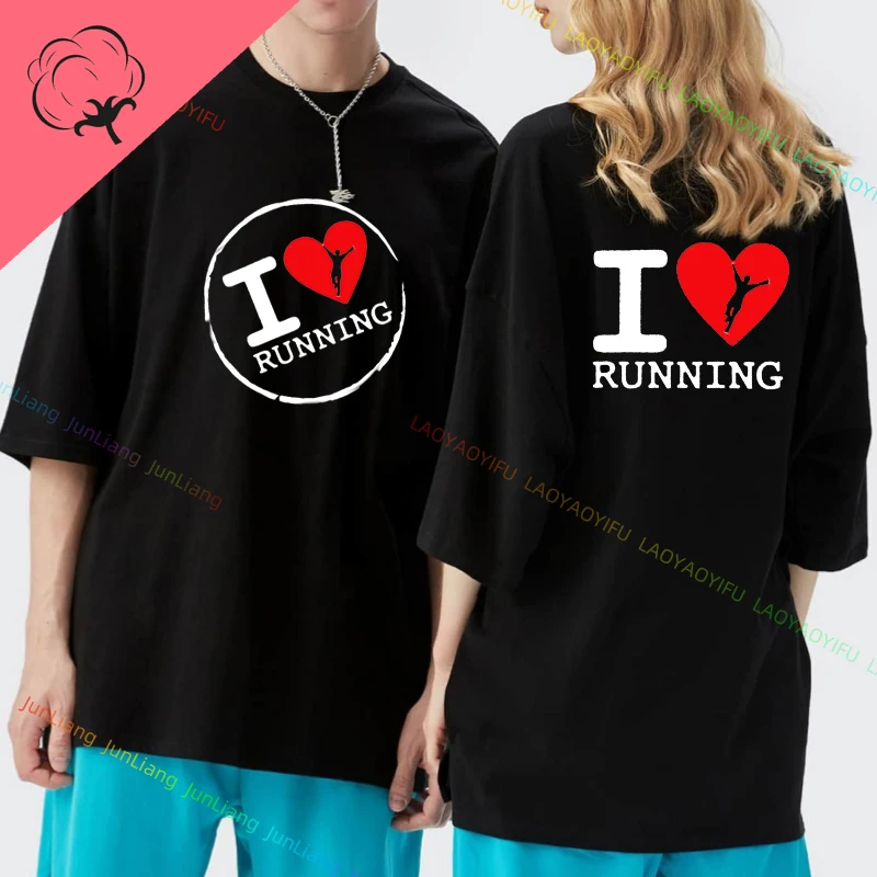 Running Enthusiasts Oversized T-shirt Run Man Clothes Runer Men's Shirts 100% Cotton Short Sleeve Tee Tops Vintage Harajuku Y2k