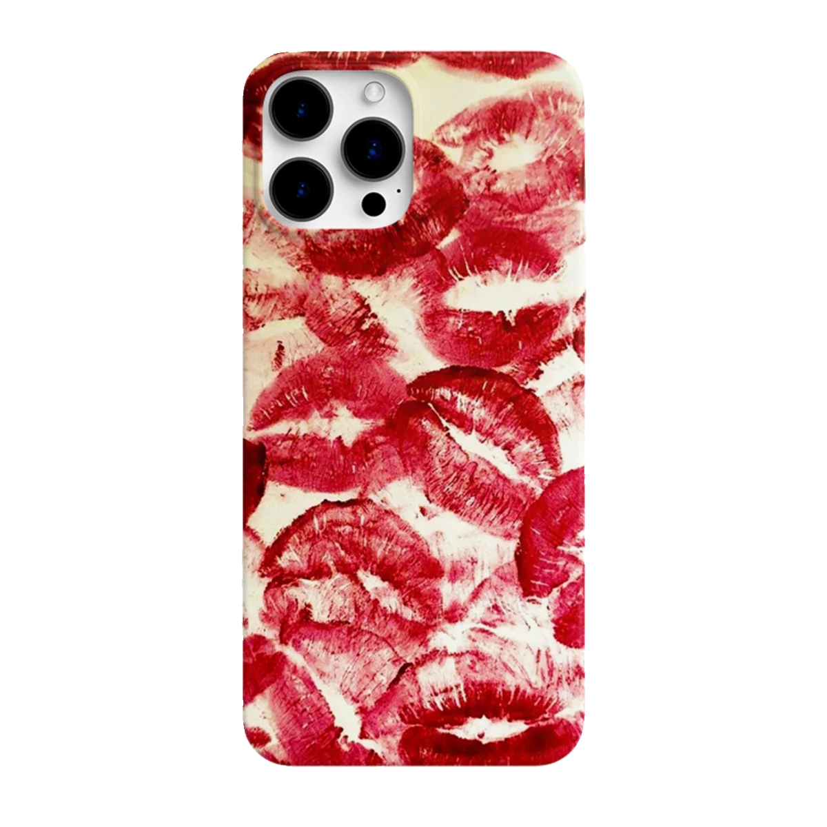 Ins sexy rote Lippen stoß feste Hülle für iPhone 15 14 13 Pro Max Rückseite Telefon abdeckung für 12 11 Pro plus 8 7 x xs Acryl abdeckung