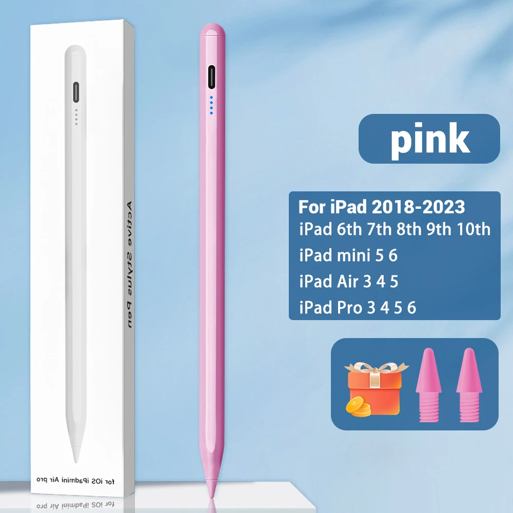 Voor iPad Potlood 2 1 Palm Afwijzing Power Display iPad Accessoires iPad 2022 2021 2020 2019 2018 Pro 11 12.9 Air Mini Stylus Pen