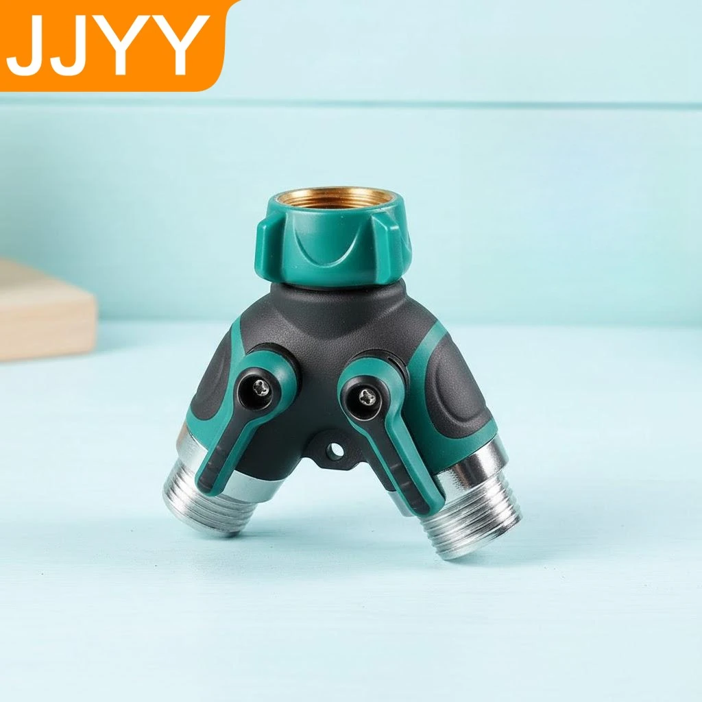 

Двойной разветвитель для садового шланга с запорным клапаном, уличный водопроводный соединитель для системы полива газонов