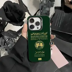 Algerian Algeria Flag Passport Phone Case Matte Colored Silver For iPhone 15 14 13 12 11 Pro Max Plus XS X Shockproof Hard Cover