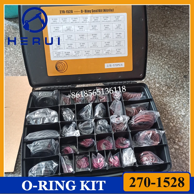 

270-1528 O ring Box For 2701528 CAT320DC 330D 330DL 330D2 330GC 336DEF 336D2 336 336GC O-Ring Seal Kit