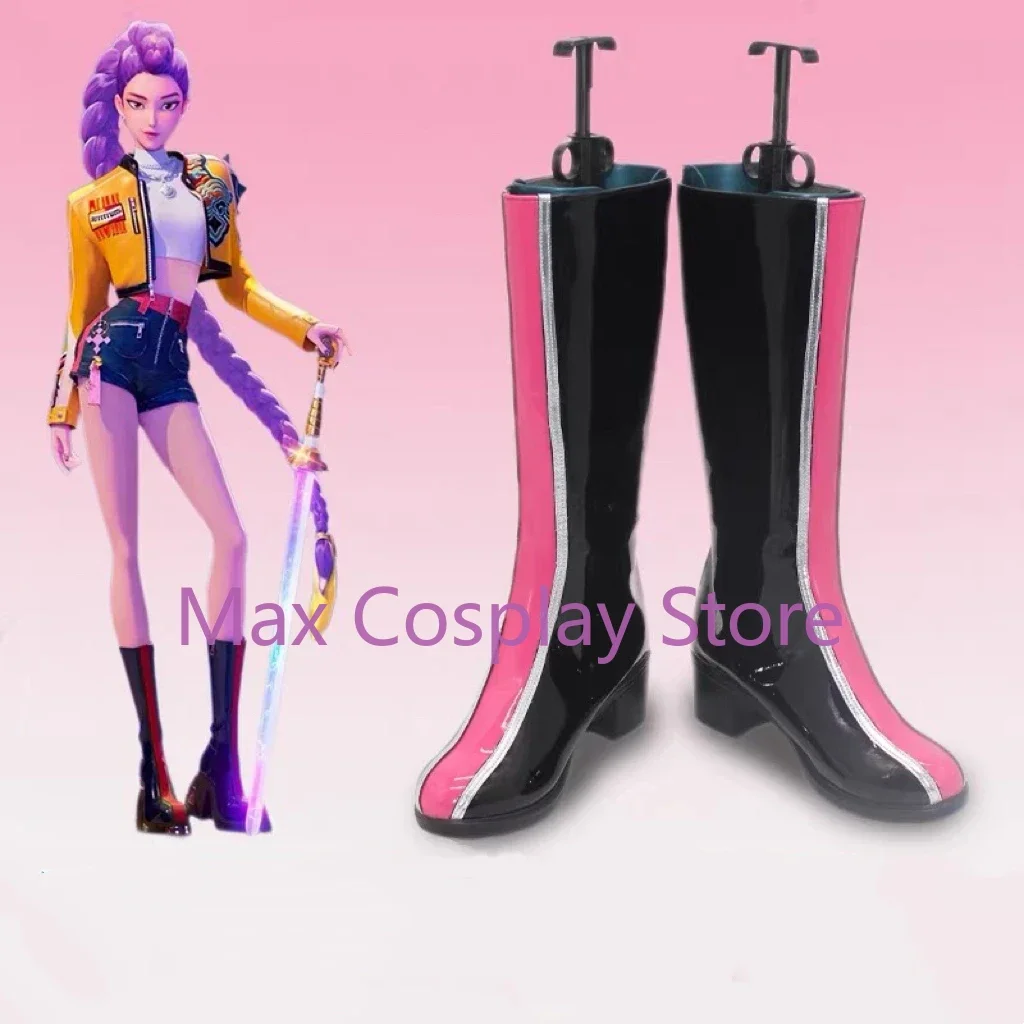 Max Cos – chaussures de Cosplay pour enfants, adultes, garçons et filles, Kpop Mira Rumi Zoey, bottes, Halloween, noël, accessoires de carnaval sur mesure