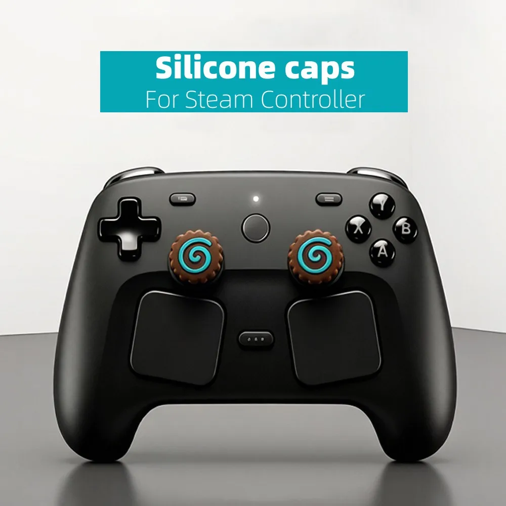 

2Pcs Thumb Grip Caps for Steam Controller Joystick Cap Analog Stick CapJoystick Caps for Steam Controller 2026 Accessories