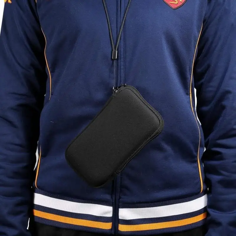 Universal Neoprene Mobile Phone Bag Zipper Solid Color Cellphone Storage Bag Portable Shockproof Travel Storage Pouch