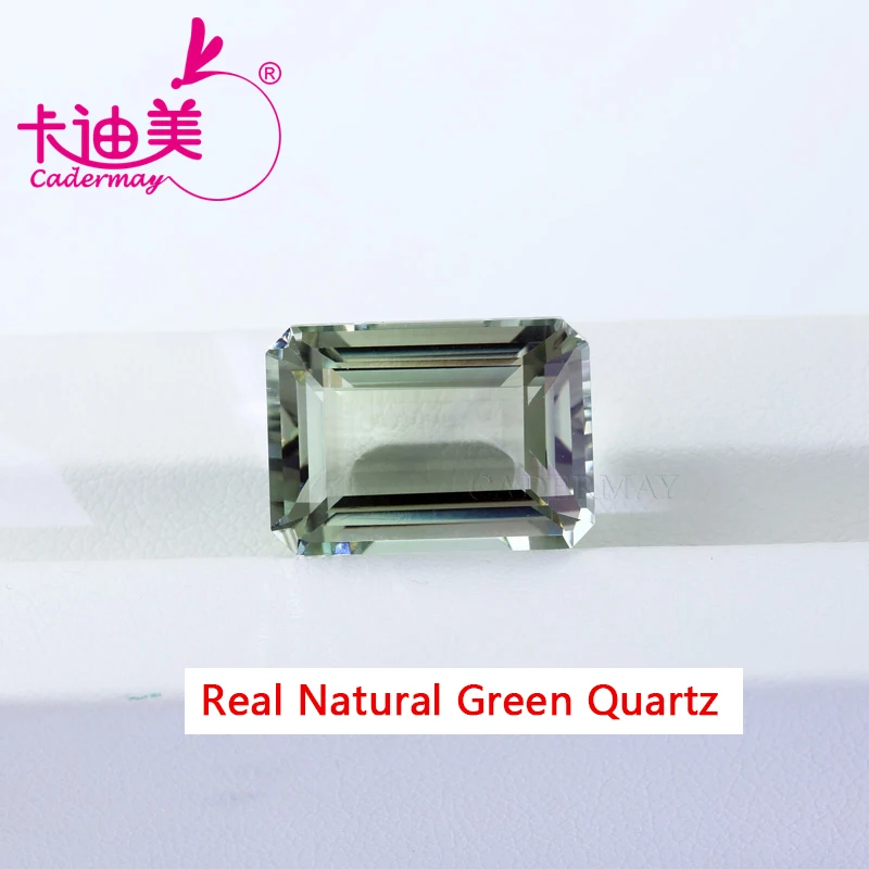 

Octagonal Cut Natural Green Quartz Loose Stone Gemstones With Certificate For Wedding Fine Jewelry Making