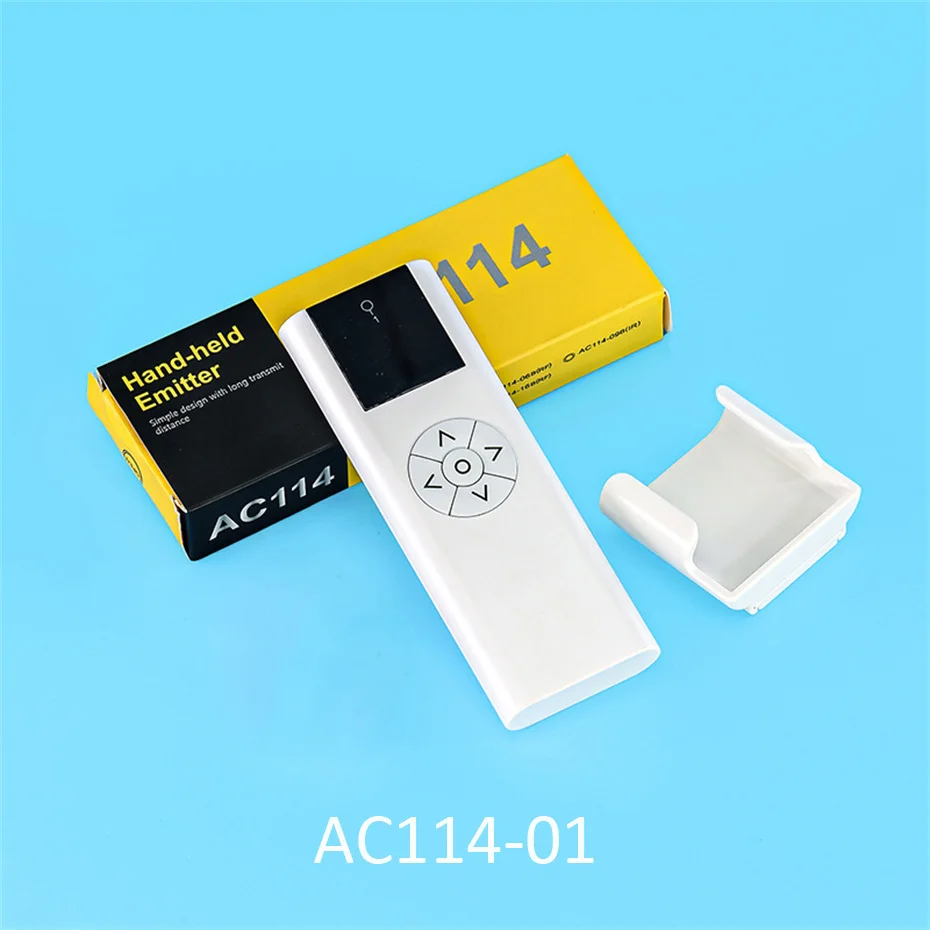 A-OK AC114-1 AC114-2 AC114-6 AC114-16 emitter,RF433 Wireless Transmitter,for A-OK RF433 Curtain Motor/Tubular Motor,30m remote