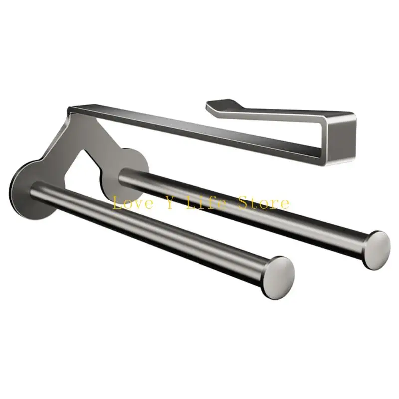 

L74C Cabinet Under Mount Shelf Paper Towel Dispenser Cling Film Organizers for Most Kitchen Cabinet Types Easy to Install