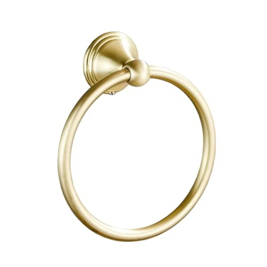 

Towel Ring for Bathroom, Brusehd Light Gold Hand Towel Holder, Bathroom Accessories and Towel Racks for Bathroom Wall Mount