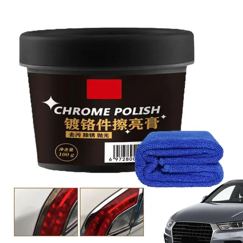 

Metal Polishing Cream 100g Metal Rust Remover For Car Chassis Derusting Car Parts Metal Polishing Media Long-Lasting Water