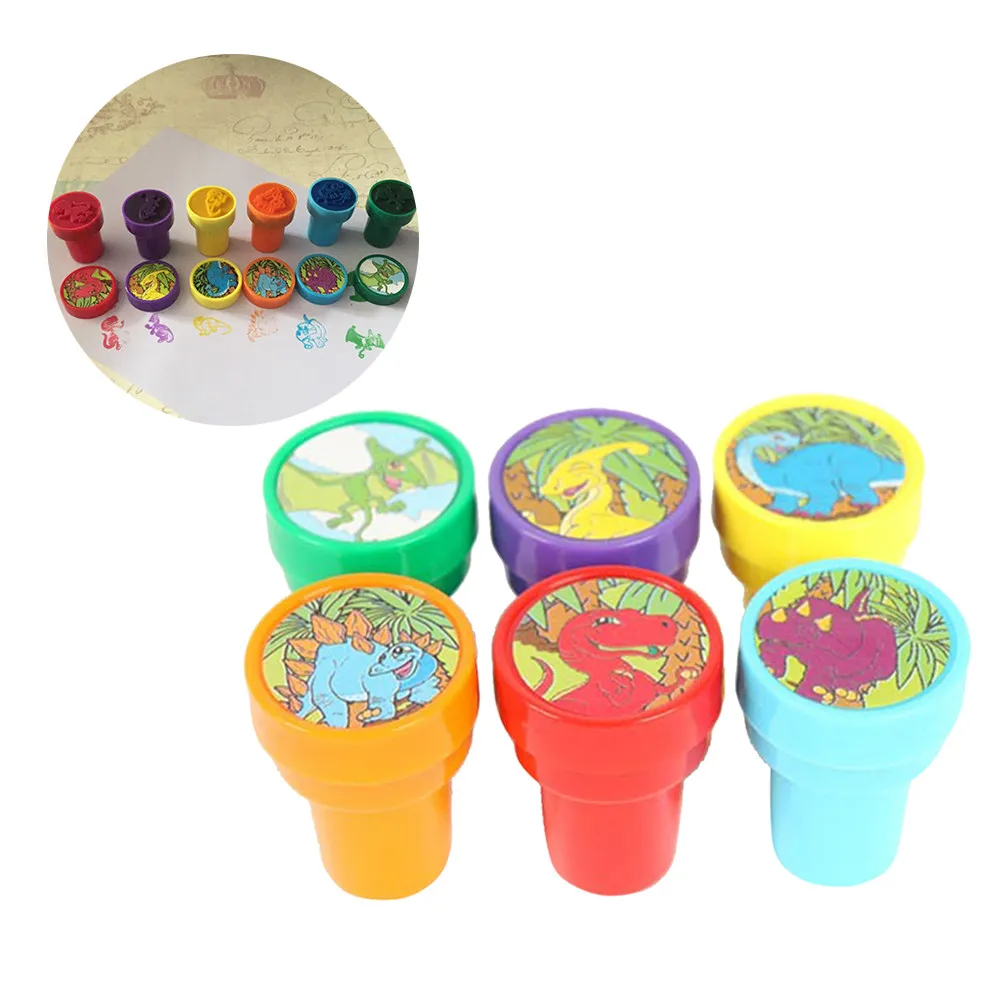 

12 Pcs Stamps for Teachers Childrens Kids Prizes Cute Animals Dinosaur Stampers