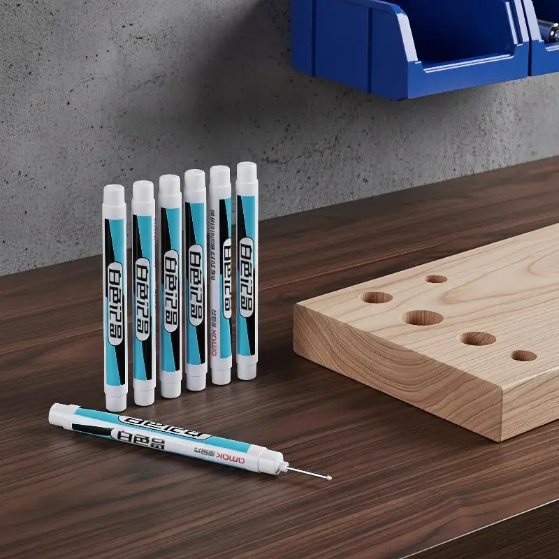 3/5 Pcs White Marker Pens Oil Based Quick Dry Paint Pen Set for Wood Rock Plastic Glass Stone School Supplies