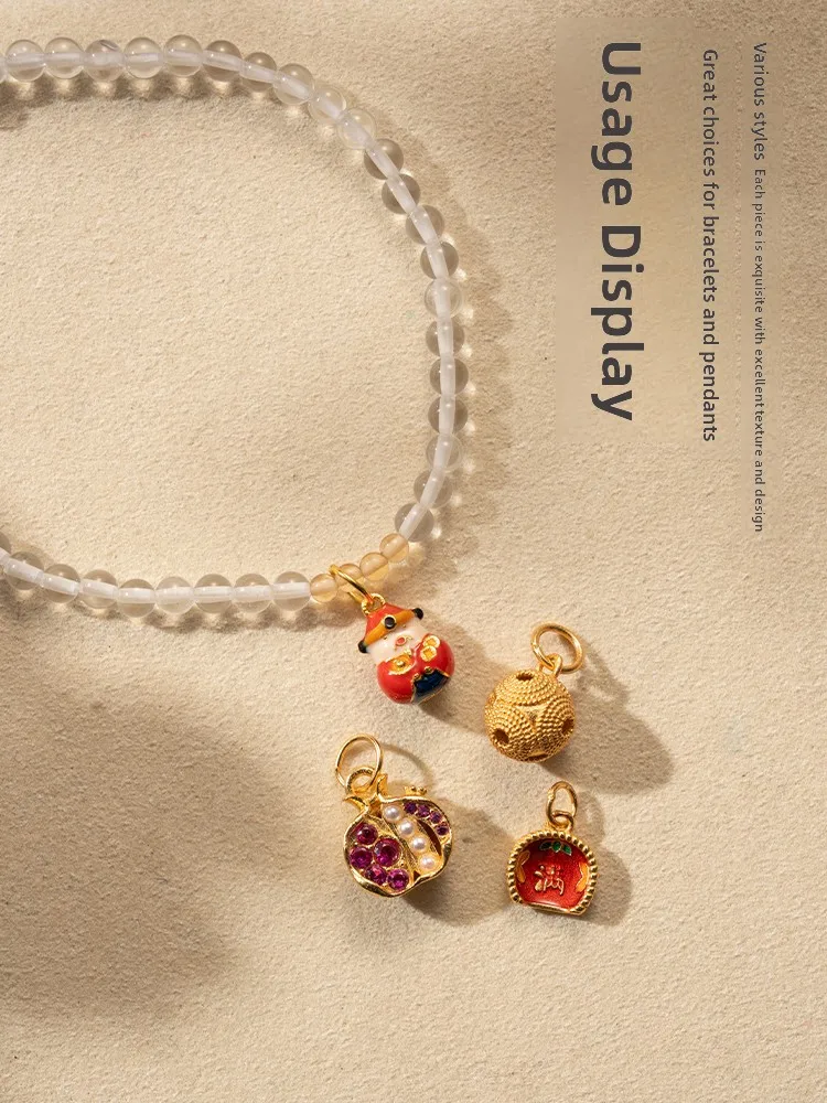 925 Silver Plated Gold Handmade Bracelet Accories DIY Materials Sp Beads Luy Charm Wrist Jewelry Faion Accories