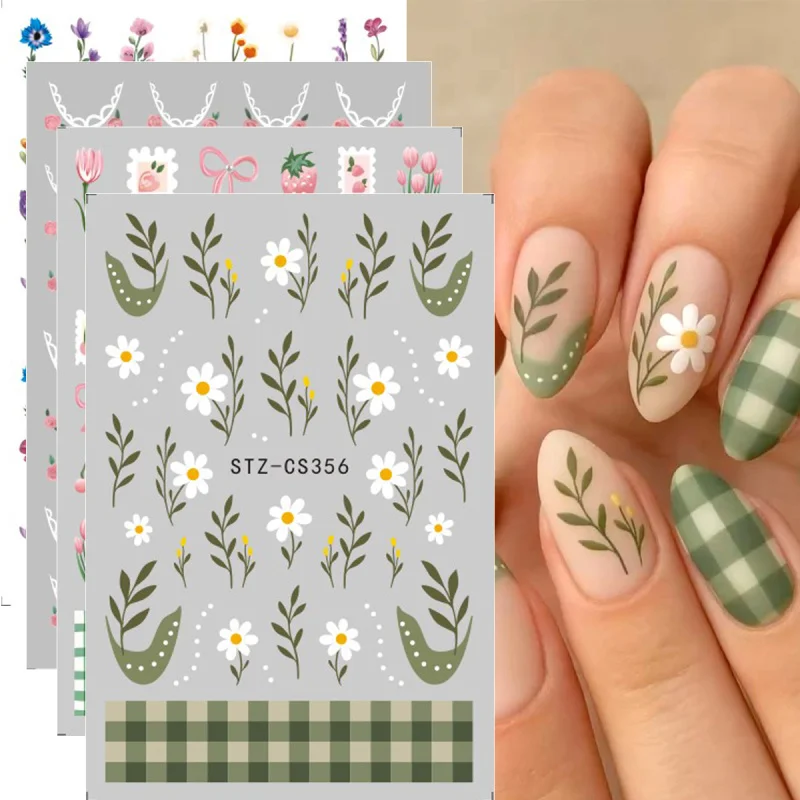 4Pcs Simple Flower …