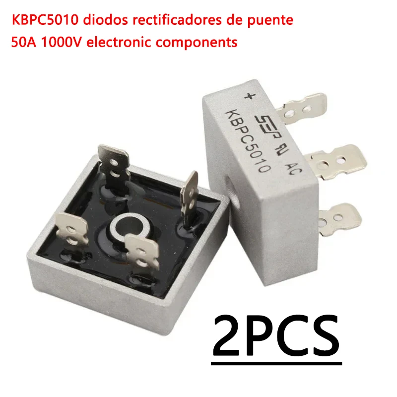 2PCS KBPC5010 diodos rectificadores de puente 50A 1000V electronic components