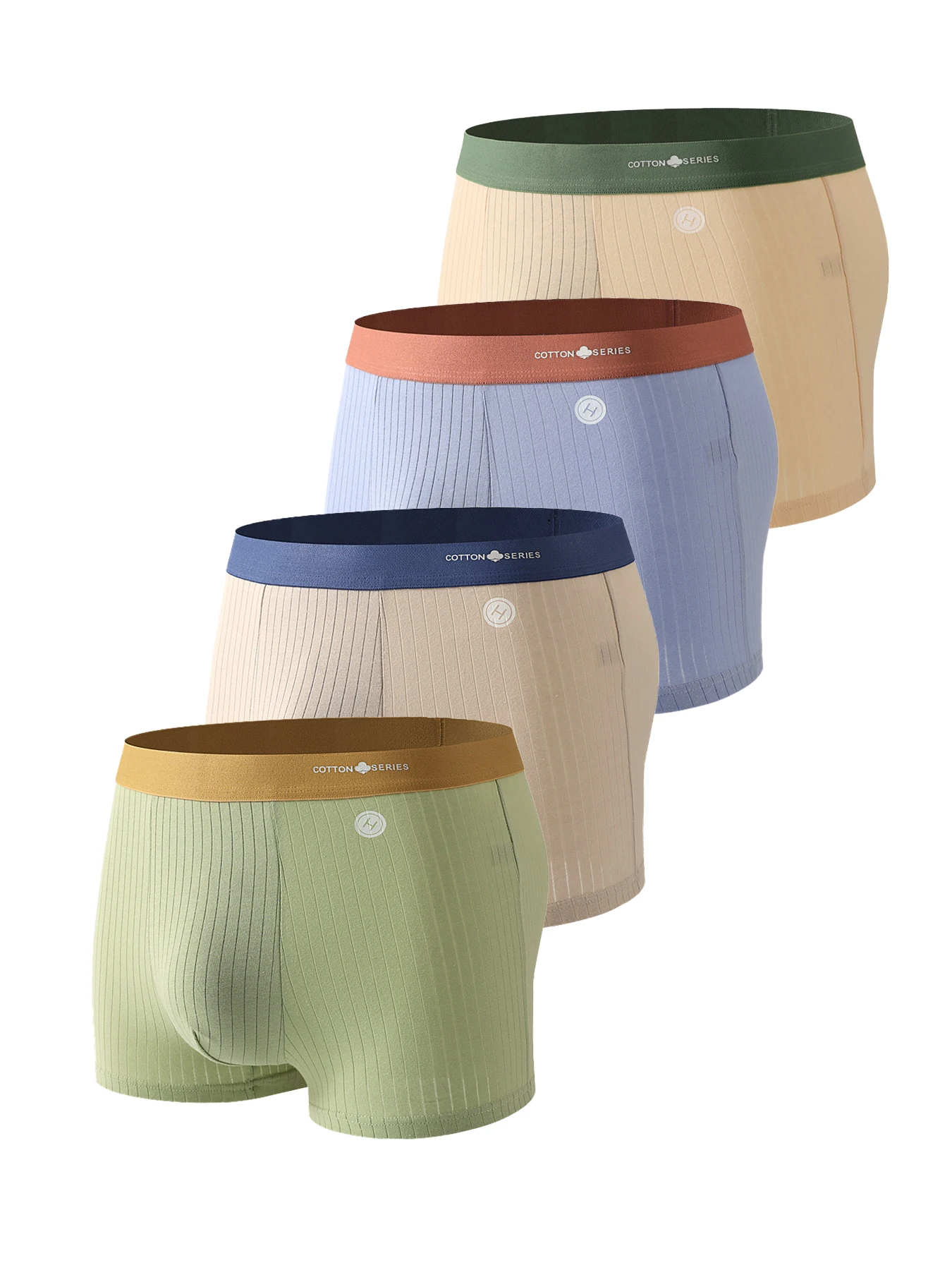 Men's 4-Pack Cotton Boxer Briefs - 