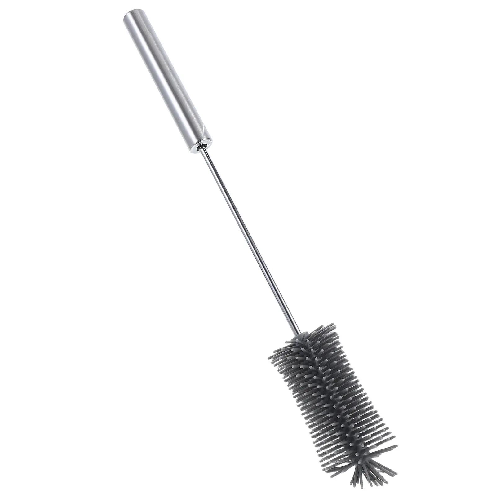 Semi-Automatic Rotating Silicone Bottle Brush for Baby Bottles, Cups, Tea & Water Containers – Long Handle view 4