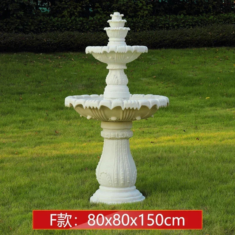 NEW  Outdoor garden, fish pond, water feature, courtyard floor-to-ceiling decoration Large European-style flowing water fountain