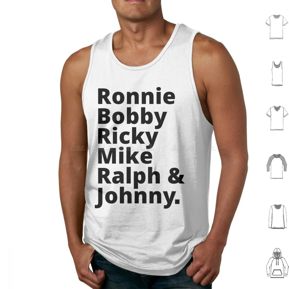 New Edition Ronnie Bobby , Ricky , Mike , Ralph And Johnny Tank Tops Vest Sleeveless New Edition Ronnie Bobby Ricky Mike
