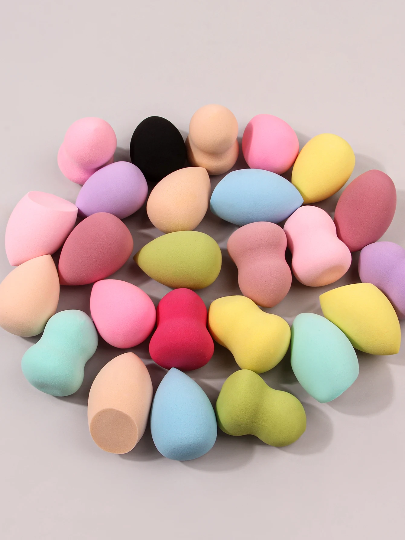 Big size Makeup Sponge,Color shapes randomly mix colors 25pcs Water Drop Design cosmetic face sponge Beauty Sponges Egg Shaped