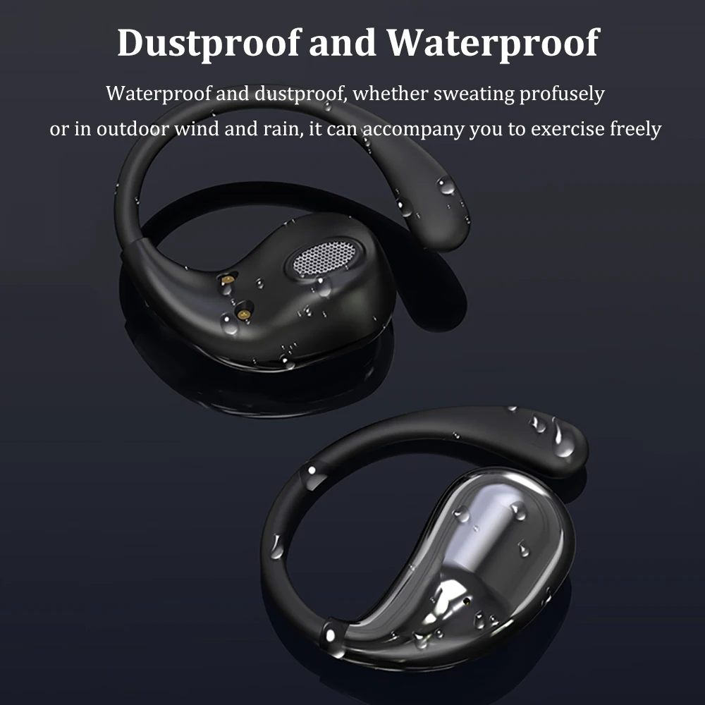 bluetooth 5.4 ear hook headphones tws wireless earphones hifi stereo waterproof headsets led display long standby touch earbuds bluetooth 5.4 ear hook headphones tws wireless earphones hifi stereo waterproof headsets led display long standby touch earbuds