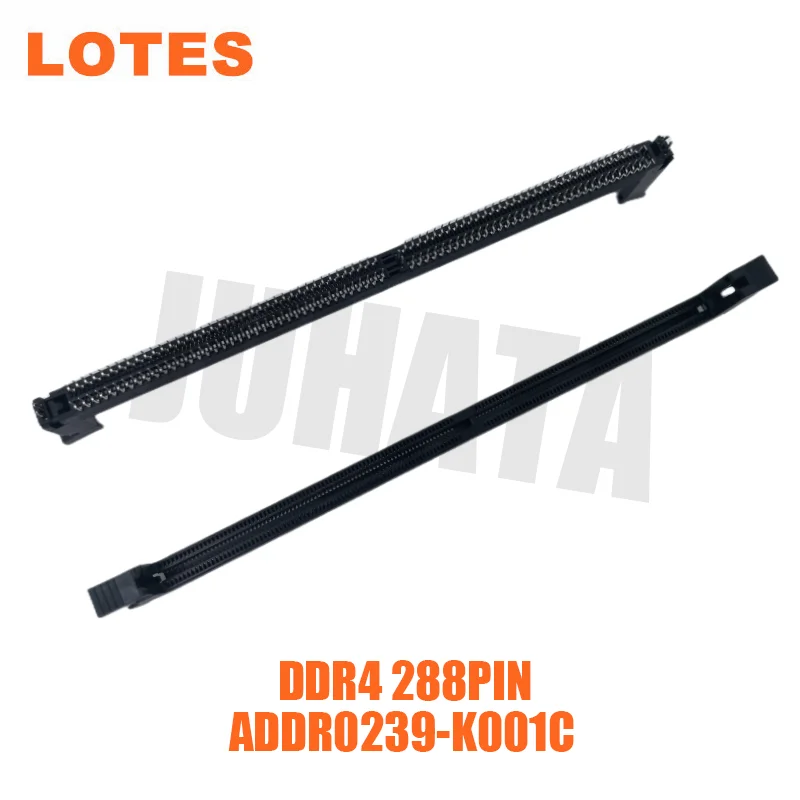 

DDR4 288PIN Memory slot ADDR0239-K001C LOTES DDR4 RAM Slot 288P Socket 4R Straight Plug with Single-Ear Latch