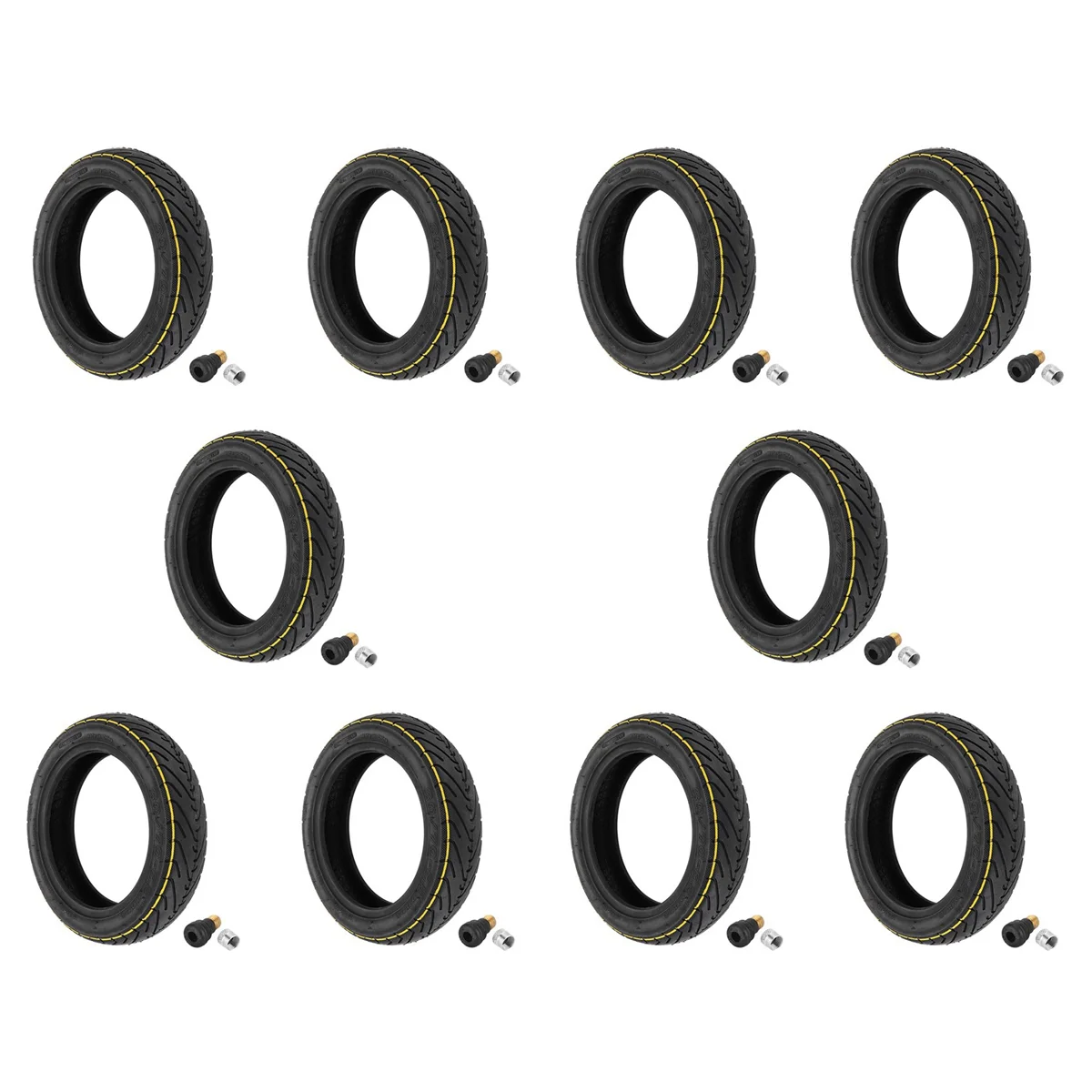 10set 10 Inch Tubeless Tire for Max G30 Electric Scooter 60/70-6.5 Front and Rear Tyre Replace Parts