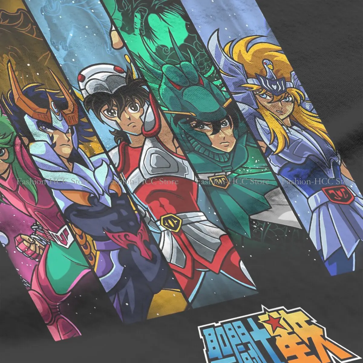 Knights of the Zodiac Classic Unique Polyester TShirt Saint Seiya Manga Cartoon Comfortable Creative Graphic T Shirt Stuff