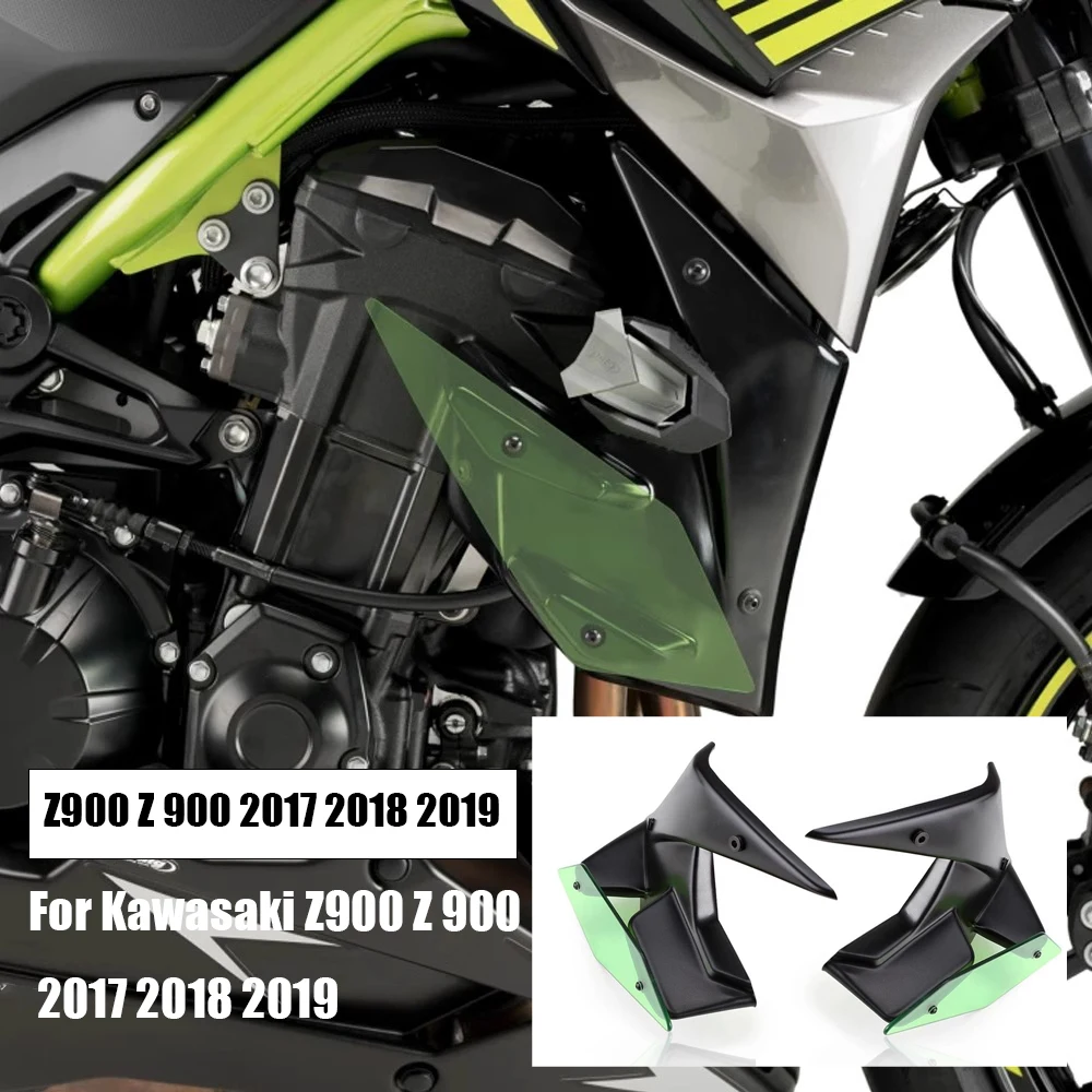 Для Kawasaki Z900 Z 900 2017 2018 2019 Запчасти для мотоциклов Боковая прижимная сила Голые спойлеры с фиксированным крылом Обтекатель крыльев Дефлекторы крыльев Для Kawasaki Z900 Z 900 2017 2018 2019 Запчасти для мотоциклов Боковая прижимная сила Голые спойлеры с фиксированным крылом Обтекатель крыльев Дефлекторы крыльев