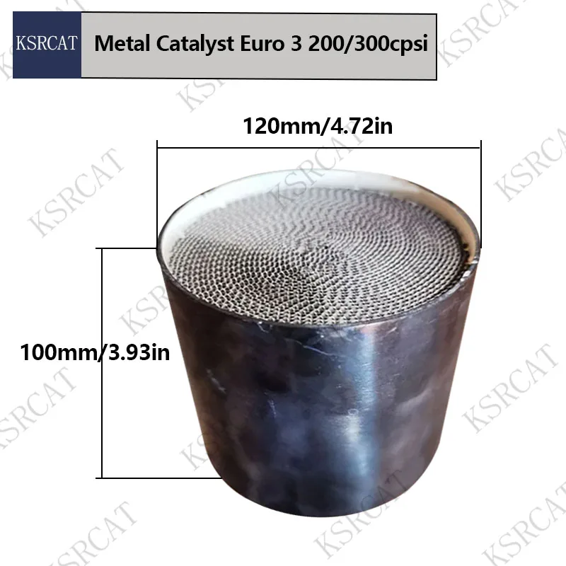 Car Exhaust Accessories Euro 3 200/300Cpsi 120*100mm Exhaust System Catalytic Converter Catalytic Converter