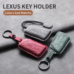 Leather Car Key Cover Case Holder for Lexus NX IS RX ES GX LX LS UX GS 200 260 300 350 NX200 NX300 RX350 ES300 Key Accessories