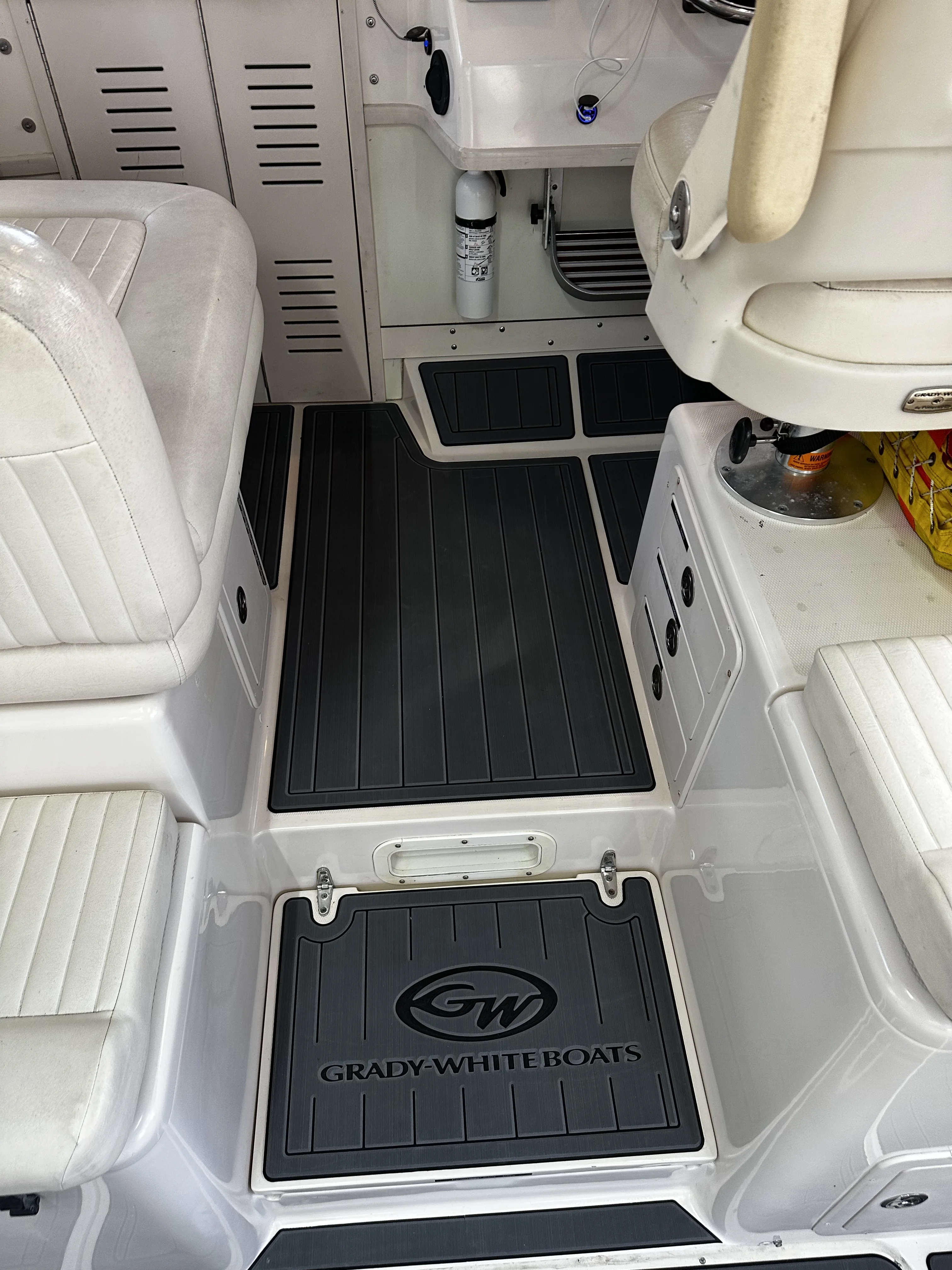 Non-Slip EVA Faux Teak Marine Mat Self-Adhesive 6mm Yacht Cockpit Pad for 2004-2008 Grady White 300 Marlin WA Deck Easy Install