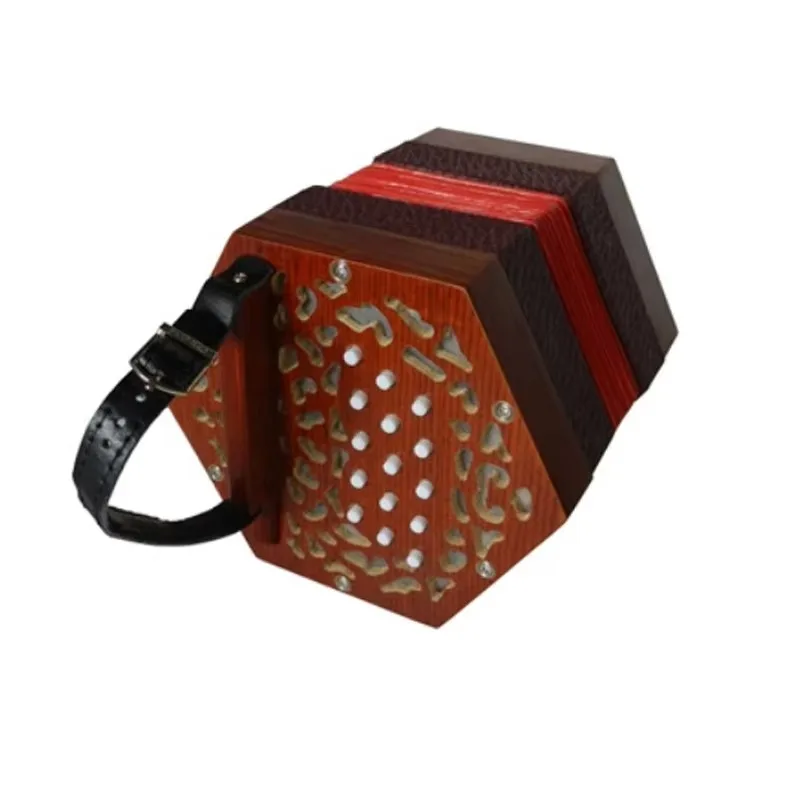 Manufactured Diatonic Hexagonal Accordion Manual English Push-Pull Same/Different Sound for Free Teaching Material
