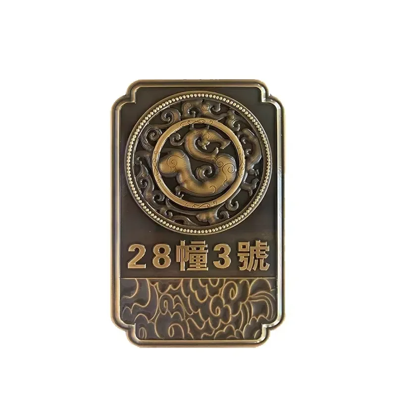 New Design 3D Metal Brass Door Name Plates & Stainless Steel House Numbers-Modern Outdoor Hotel Apartment Signs