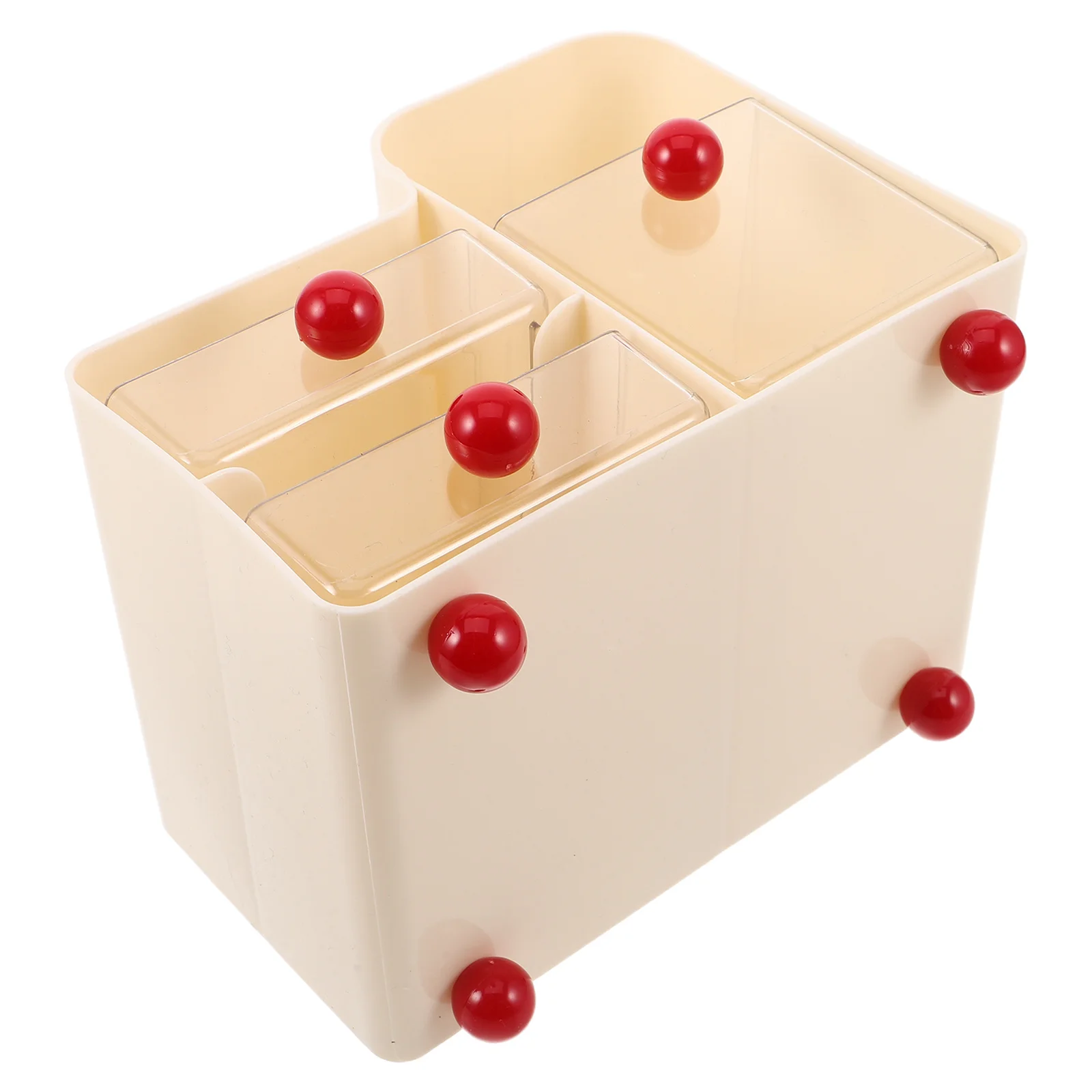 

Desktop Storage Box With Drawers Transparent Plastic Stationery Organizer For Desk Small Table Top Holder Student School