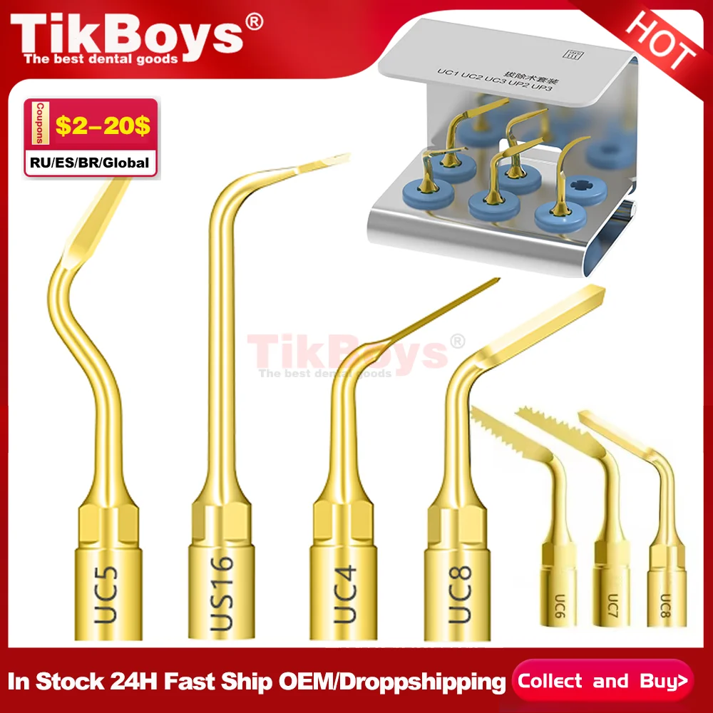 

UC1 UC2 UC3 UC5 UC6For Mectron Woodpecker Refine Dental Surgery Scaler Tip Piezosurgery Tips Bone Cutting Sinus lifting Implant