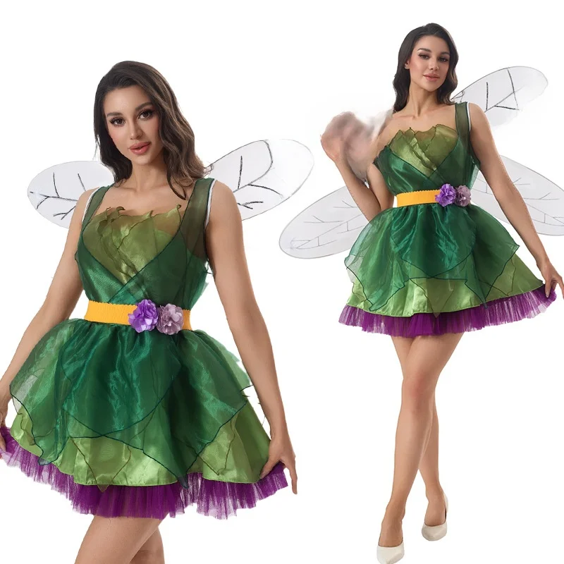 Halloween een Fee Toneelkostuum Cosplay Par Prestaties Traditionele Chinese Etnische Dameskleding Toneelvoorstelling