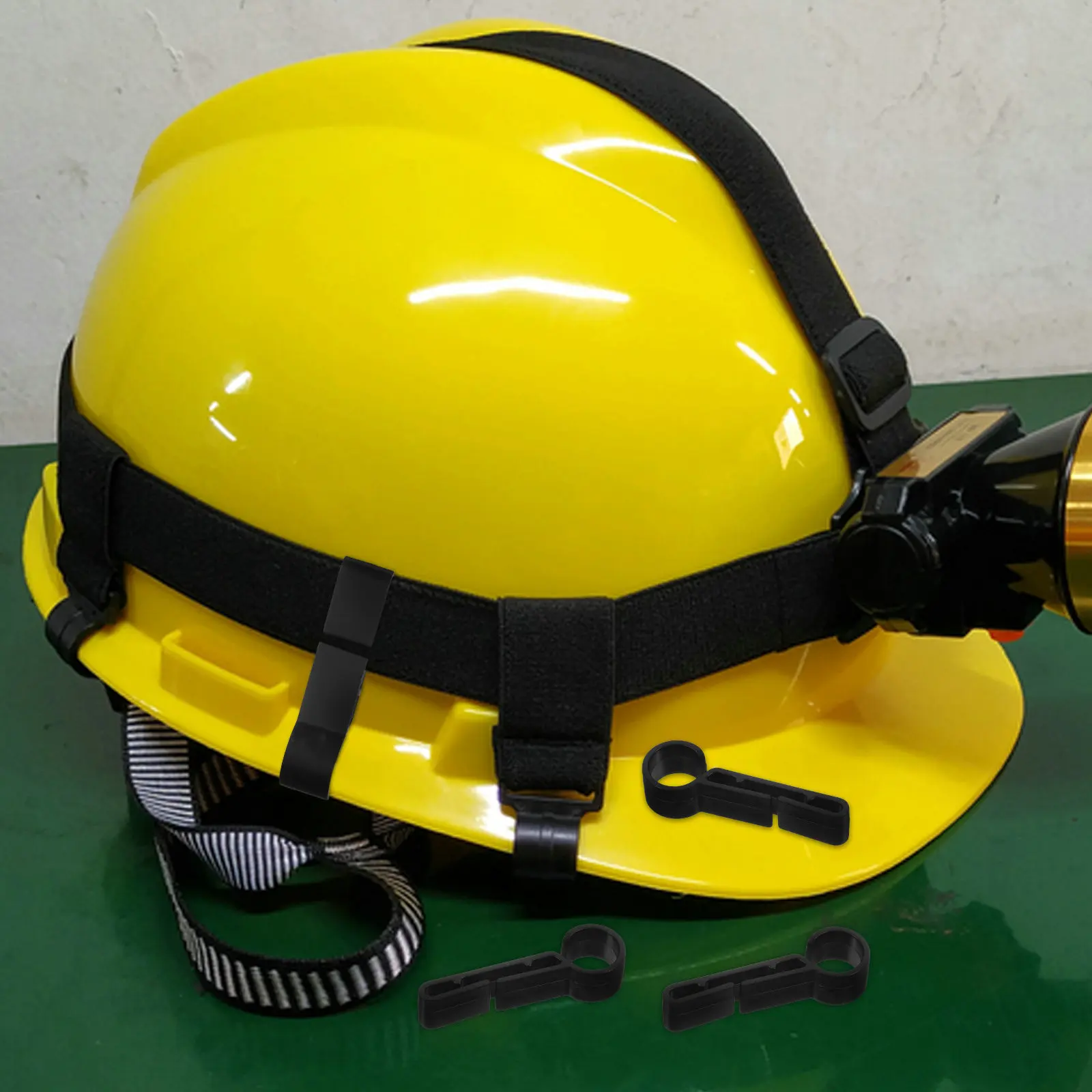 

100Pcs Headlamp Clips for Hard Hat Light Mounting Accessories Heavy Duty Plastic Clip Fastener for Construction Mining