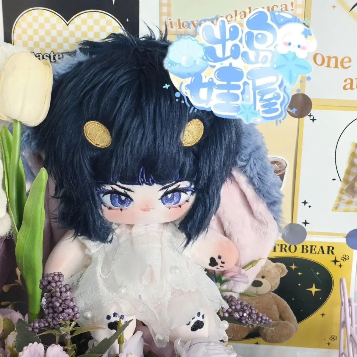 

20 Cm Anime JoJo's Bizarre Adventure Bruno Buccellati Figure Cosplay Dress -up Cotton Doll Body Toys Gifts Fans Collection