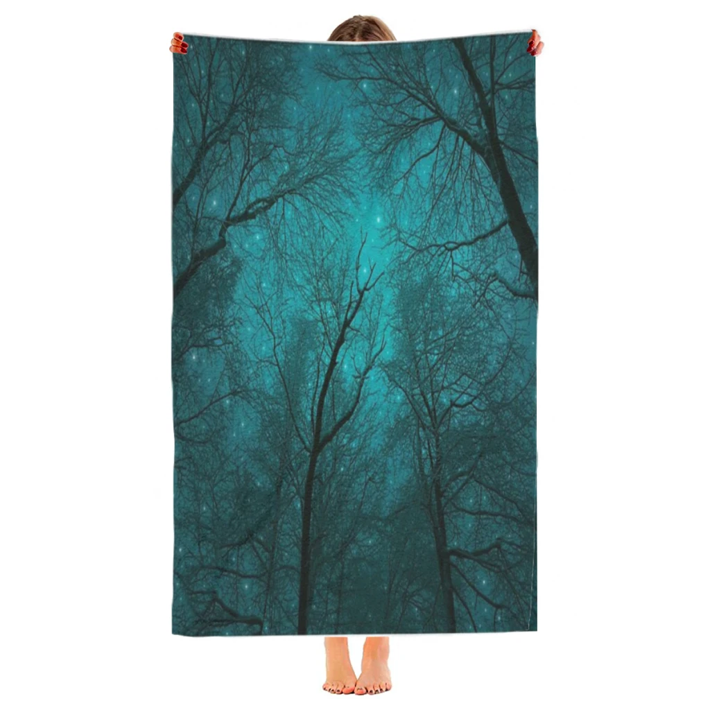 Simply Stare Upward Beach Towel  Poncho Bathing Towels Cover-ups Quick Dry Sand Free Yoga Spa Gym Pool