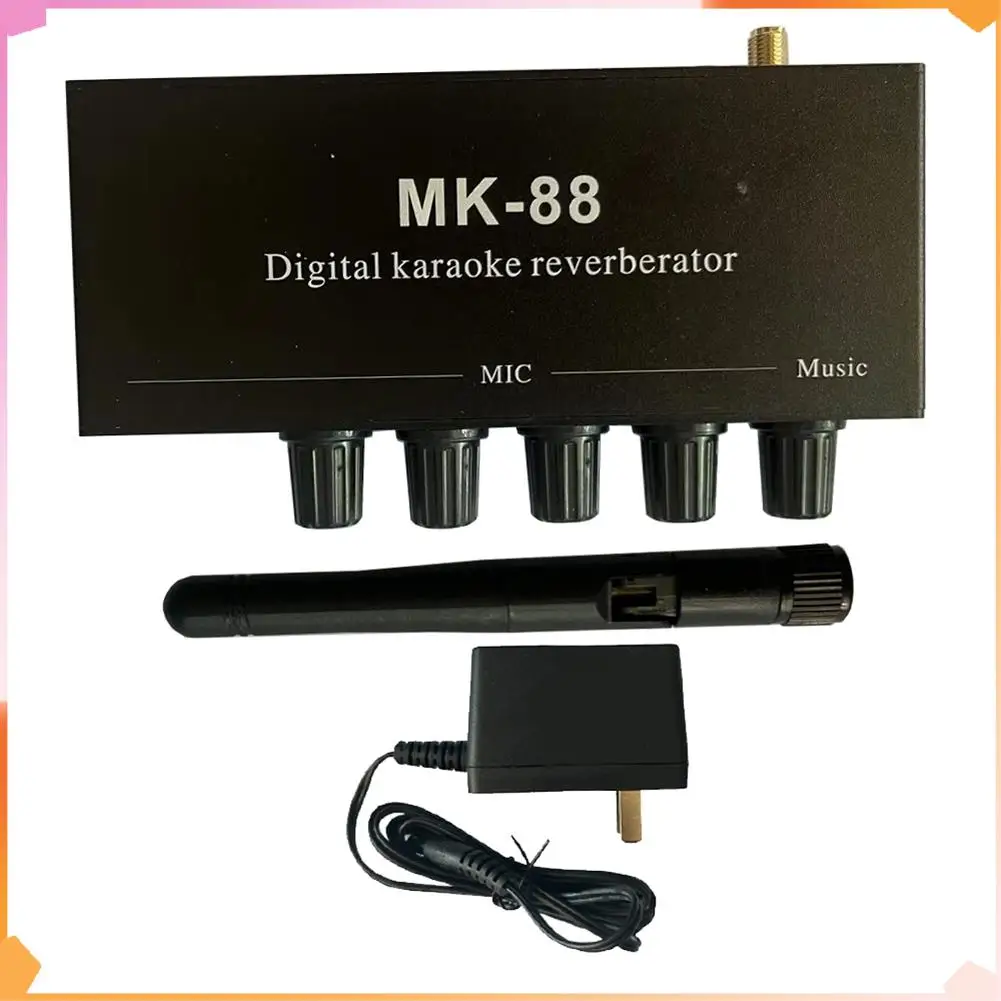 B94A MK-88 Bluetooth Coaxial Decoder Stereo Preamplifier Audio Amplifier Mixing Board With DC 12V Power-Adapter US Plug