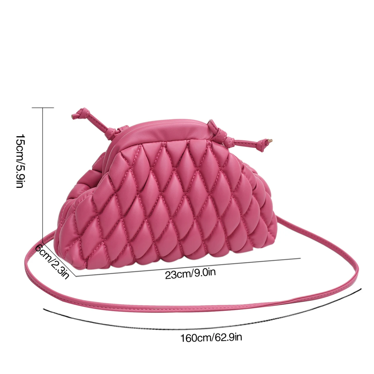 Fashion Designer Shoulder Bag Puff Handbag Small Summer Versatile Single Shoulder Crossbody Bag Female Dumpling Clutch Bag Purse