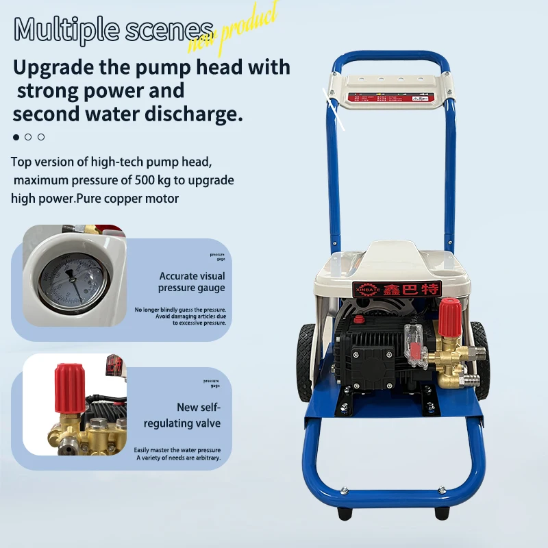 High-pressure Electric Cleaning Machine-Garden Sprayer High-tech Spray Pump Permanent Magnet Variable Frequency 1-Year