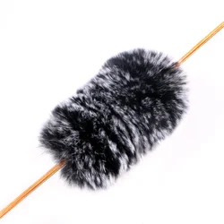 1pair Bow Silencers Black Fur Archery Stabilizer Outdoor Hunting Shooting Sling Shot Recurve Traditional Bow Accessories