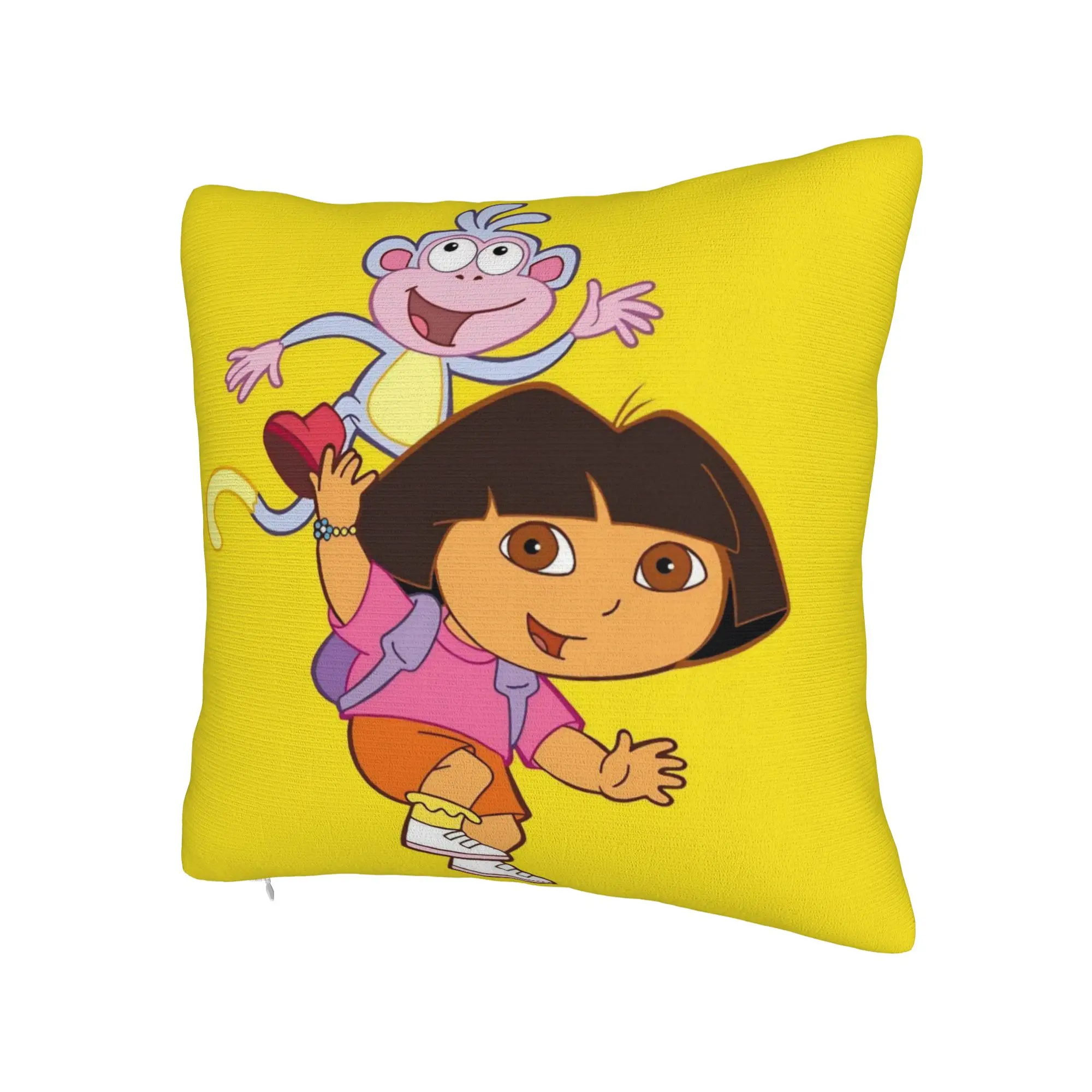 D-Doras The Explorers Pillow Cover Product Printing Cushion Cover Decorations  Throw Pillow Case Cover Home Multiple Sizes