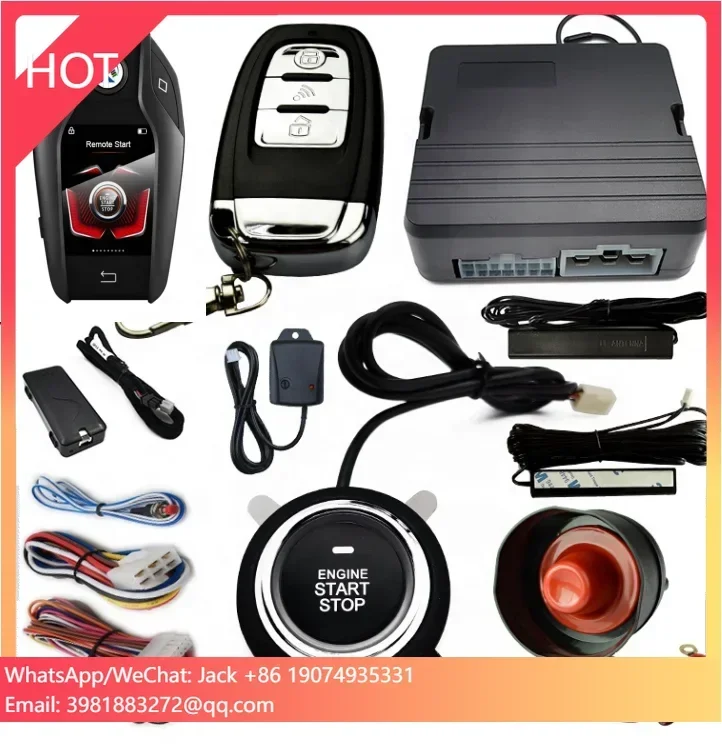 DropShipping Smart LCD Key Remote Tracking Device Mobile Phone App Control Smart Remote Starter Car Engine Start Stop