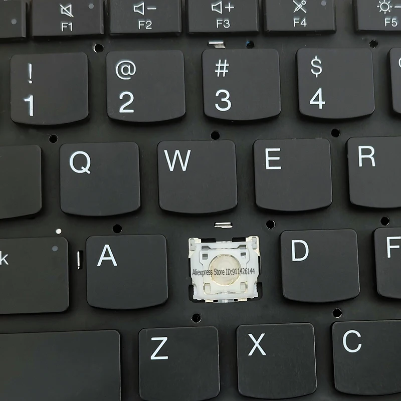 Tecla de substituição com dobradiça para teclado Lenovo ThinkPad X1 Nano Gen1 X1 Nano Gen2 com retroiluminação 2021 Tipo 20UN 20UQ