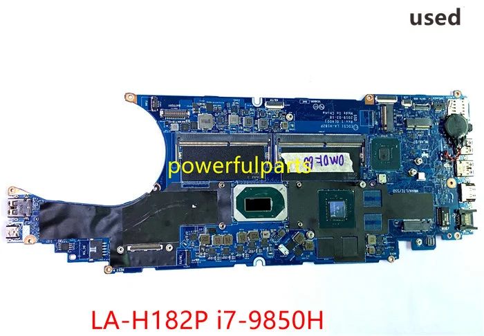 For Dell Latitude 5501 0M0K66 EDC51 LA-H182P Motherboard SRFCN i7-9850h Working Ok