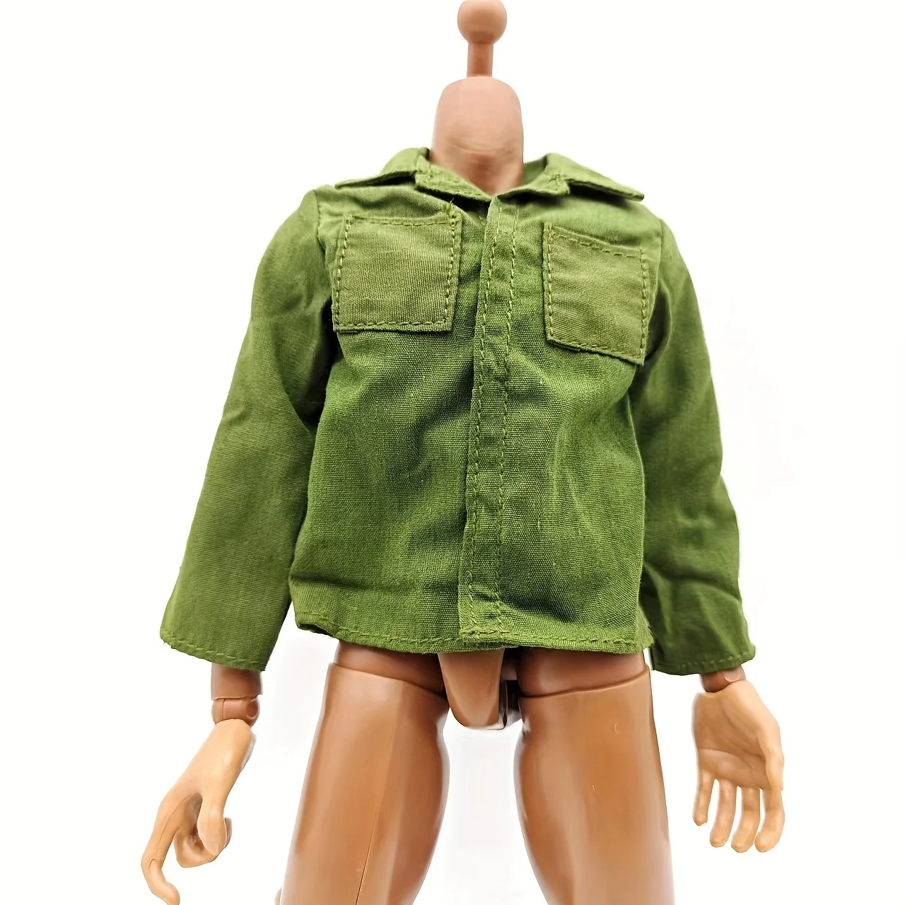 Männlicher Soldat im Maßstab 1:6, US-Militärgrün, Hemden, Freizeitkleidung, Modell für 12-Zoll-Actionfiguren, Zubehör für Hobbys